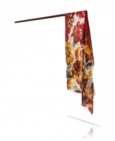 Палантин Женский W40-PORTE.FLEUR/PECHE